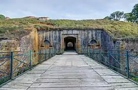 L'entrée du fort.