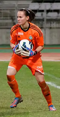 Méline Gérard en match.