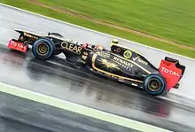 Photographie de Romain Grosjean au Grand Prix de Grande-Bretagne