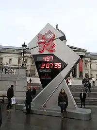 Horloge du compte à rebours des Jeux olympiques d’été de 2012  (ici à 497 jours).