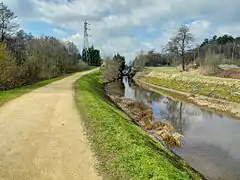 Coulée verte du canal de Belfort à Montbéliard (à Châlonvillars).