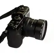 Nikon Coolpix P7100 équipé d'un filtre ND400.
