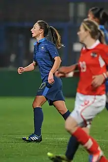 Gaëtane Thiney lors du match Autriche – France