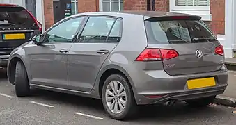 Arrière VW Golf VII phase 1