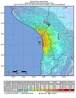Image illustrative de l’article Séisme de 2014 au Chili