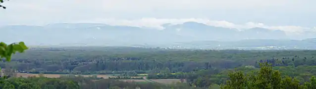 Le pays des Vosges saônoises depuis le Mont de Gouhenans.