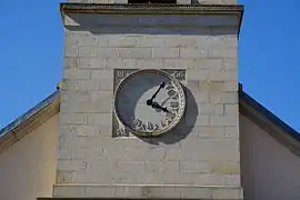 L'horloge de l'église.