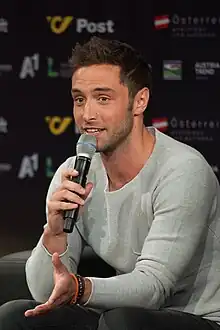 Måns Zelmerlöw, gagnant du Concours en 2015 pour la Suède.