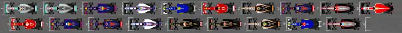 Schéma de la grille de départ du Grand Prix de Malaisie 2015