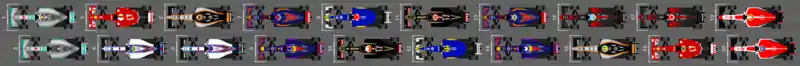 Schéma de la grille de qualification du Grand Prix d'Autriche 2015