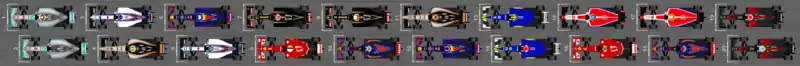 Schéma de la grille de départ du Grand Prix automobile de Belgique 2015