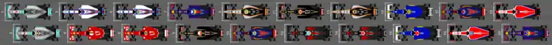 Schéma de la grille de départ du Grand Prix du Japon 2015
