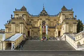 Vue de l’est de la basilique.