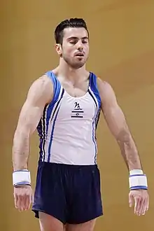 Description de l'image 2015 European Artistic Gymnastics Championships - Vault - Andrey Medvedev 01.jpg.