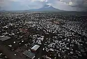 Goma au pied du volcan Nyiragongo en 2015.