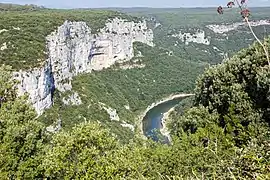 Gorges de l'Ardèche, dans le sud.