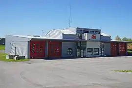 La caserne des pompiers.