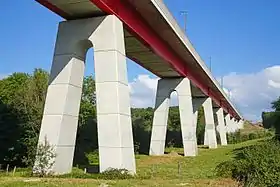 Le viaduc de Corcelles.