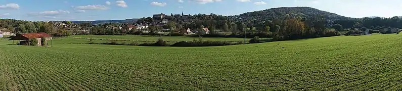 Vue générale et paysage de Rougemont.