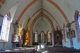 L'intérieur de l'église.