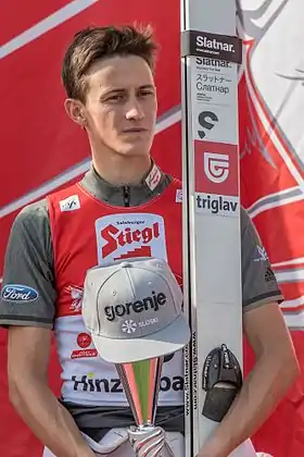 Peter Prevc en 2016.