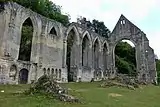 Hauteurs du prieuré (ruines) de la Sainte-Trinité./center>