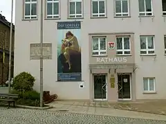 La plaque du jumelage à Rüdesheim.