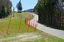 La montée cycliste finale de l'ascension empruntée par le Tour de France en version « classique ».