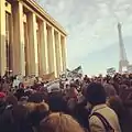 Photographie de la marche à Paris, place du Trocadéro-et-du-11-Novembre.