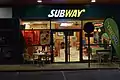 Un restaurant Subway à Pontarlier, en France.