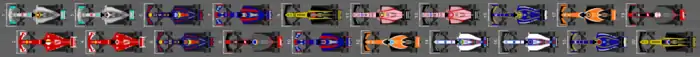 Schéma des résultats de la deuxième séance d'essais libres du Grand Prix d'Australie 2017