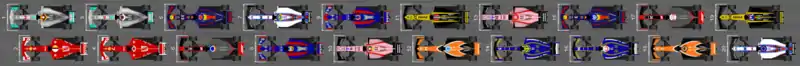 Schéma de la grille de départ du Grand Prix d'Australie 2017
