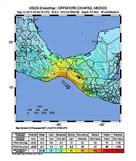 Image illustrative de l’article Séisme de 2017 au Chiapas