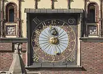 L'horloge, façade Est