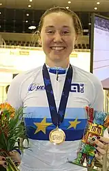 Les athlètes les plus titrés des championnats d'Europe, chacun avec trois médailles d'or : Katie Archibald, Lea Sophie Friedrich et Harrie Lavreysen