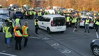 Gilets jaunes en Alsace.