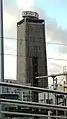 La tour Pleyel en cours de réhabilitation (travaux de curage et de désamiantage) en janvier 2018.