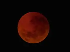 Éclipse vue de Chelsea à 6 h 7 AEST (UTC+10).