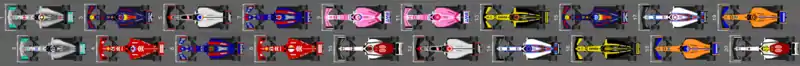 Schéma de la grille de départ du Grand Prix du Japon 2018