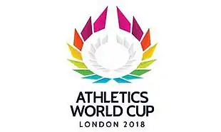 Description de l'image 2018 Athletics World Cup logo.jpg.