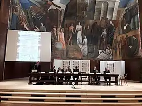 Célébration de la journée mondiale en 2018 à l'Université Aula Magna "La Sapienza" de Rome.