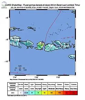 Image illustrative de l’article Séismes de 2018 à Lombok