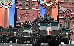 La police militaire à Moscou (Russie)