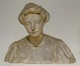 Buste de Lisbeth Carrière, plâtre.