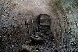 L'intérieur du tunnel.