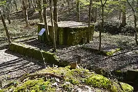 Bâtiment du treuil de la descenderie Bathiard.