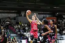 Isabelle Strunc lors des playoffs LF2 2018