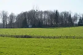 Vue éloignée du site de la descenderie des années 1940.