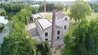 Vue aérienne des nouvelles forges.