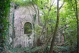 Ruines du bâtiment des chaudières.